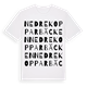 White t-shirt med Nedre Kopparbäcken ordlek t-shirt