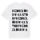 White t-shirt med Nedre Lönnvallstorp ordlek t-shirt