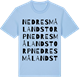 Blue Soul t-shirt med Nedre Smålandstorp ordlek t-shirt