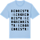 Blue Soul t-shirt med Nedre Striberg ordlek t-shirt