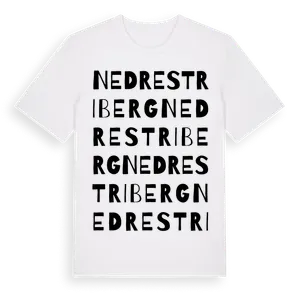 Nedre Striberg ordlek t-shirt – ekologisk bomull t-shirt från Pinshirt