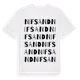 White t-shirt med Nifsand ordlek t-shirt