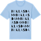 Blue Soul t-shirt med Niklasdamm ordlek t-shirt