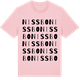 Pink Cotton t-shirt med Nissbo ordlek t-shirt
