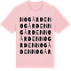 Pink Cotton t-shirt med Nogården ordlek t-shirt