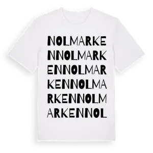 Nolmarken ordlek t-shirt – ekologisk bomull t-shirt från Pinshirt