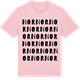 Pink Cotton t-shirt med Nor ordlek t-shirt