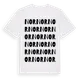 White t-shirt med Nor ordlek t-shirt