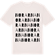 Vintage White t-shirt med Norarna ordlek t-shirt