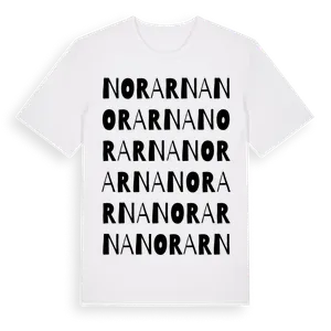 Norarna ordlek t-shirt – ekologisk bomull t-shirt från Pinshirt