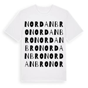 Nordanbro ordlek t-shirt – ekologisk bomull t-shirt från Pinshirt