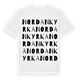 White t-shirt med Nordankyrka ordlek t-shirt