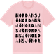 Pink Cotton t-shirt med Nordansjö ordlek t-shirt