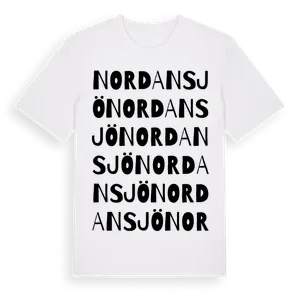 Nordansjö ordlek t-shirt – ekologisk bomull t-shirt från Pinshirt