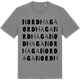 Mid Heather Gray t-shirt med Nordhaga ordlek t-shirt