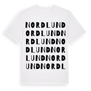 Nordlund ordlek t-shirt – ekologisk bomull t-shirt från Pinshirt