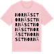 Pink Cotton t-shirt med Nornäset ordlek t-shirt