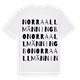Norra Allmänningbo ordlek t-shirt