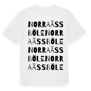 Norra Ässböle ordlek t-shirt – ekologisk bomull t-shirt från Pinshirt