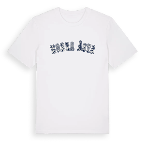 Norra Åsta college t-shirt – ekologisk bomull t-shirt från Pinshirt