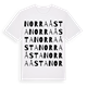 Norra Åsta ordlek t-shirt