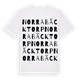 White t-shirt med Norra Bäcktorp ordlek t-shirt