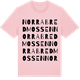 Pink Cotton t-shirt med Norra Bredmossen ordlek t-shirt