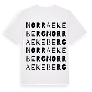 Norra Ekeberg ordlek t-shirt – ekologisk bomull t-shirt från Pinshirt