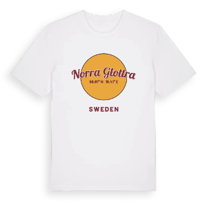 Norra Glottra cirkel t-shirt – ekologisk bomull t-shirt från Pinshirt