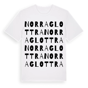 Norra Glottra ordlek t-shirt – ekologisk bomull t-shirt från Pinshirt