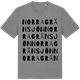 Mid Heather Gray t-shirt med Norra Gränsjön ordlek t-shirt