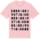 Pink Cotton t-shirt med Norra Gruvstugan ordlek t-shirt