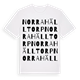 White t-shirt med Norra Hälltorp ordlek t-shirt