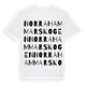 White t-shirt med Norra Hammarskogen ordlek t-shirt