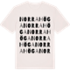 Vintage White t-shirt med Norra Höga ordlek t-shirt
