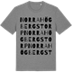 Mid Heather Gray t-shirt med Norra Högbergstorp ordlek t-shirt