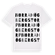 Norra Högbergstorp ordlek t-shirt