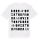 White t-shirt med Norra Hovertorp ordlek t-shirt