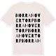Vintage White t-shirt med Norra Hovertorp ordlek t-shirt