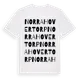 White t-shirt med Norra Hovertorp ordlek t-shirt