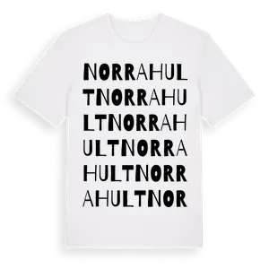 Norra Hult ordlek t-shirt – ekologisk bomull t-shirt från Pinshirt