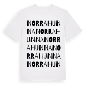 Norra Hunna ordlek t-shirt – ekologisk bomull t-shirt från Pinshirt