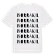 White t-shirt med Norra Kil ordlek t-shirt