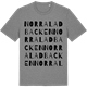 Mid Heather Gray t-shirt med Norra Ladbacken ordlek t-shirt
