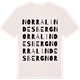 Vintage White t-shirt med Norra Lindesberg ordlek t-shirt
