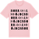 Pink Cotton t-shirt med Norra Malmhöjden ordlek t-shirt
