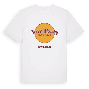 Norra Mossby cirkel t-shirt – ekologisk bomull t-shirt från Pinshirt