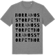 Mid Heather Gray t-shirt med Norra Mosstorpet ordlek t-shirt