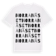 Norra näset ordlek t-shirt
