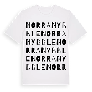 Norra Nybble ordlek t-shirt – ekologisk bomull t-shirt från Pinshirt